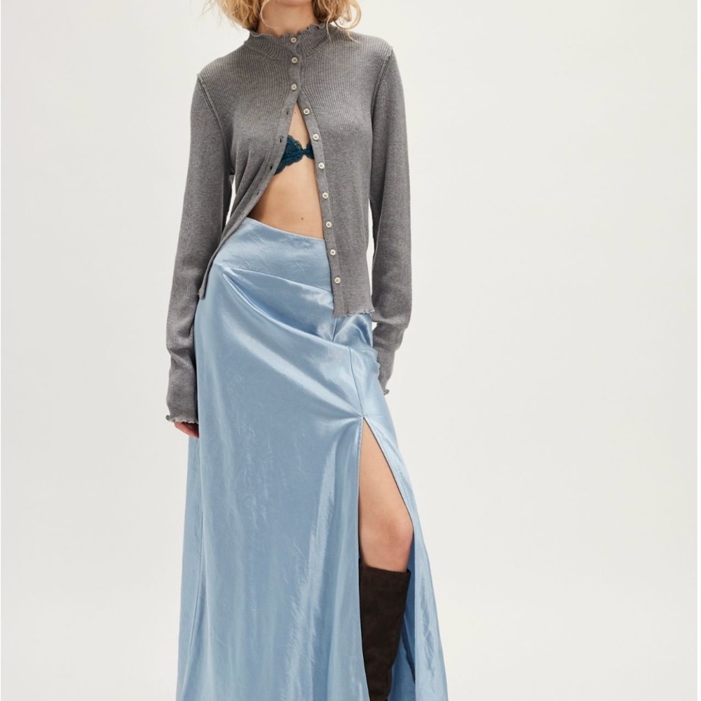 Free People Sasha Maxi Skirt -Mountains Spring sz 4